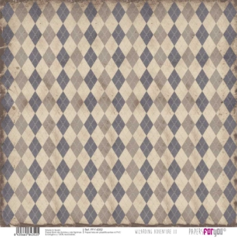 Aventura Mágica III PapersForYou Papel de tecido losango azul 30x31cm