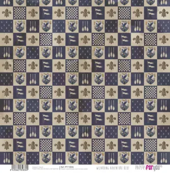 Papel Escudos Wizarding Adventure Blue Collection PapersForYou 30x30cm