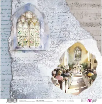 Papel Église Garçon 30x30cm Mi Fiesta de Comunión  PapersForYou