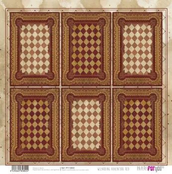 Carta 6 Biglietti Wizarding Adventure Red Collection PapersForYou 30x30cm