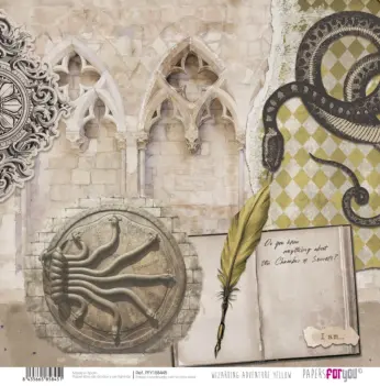PapersForYou Wizarding Adventure Yellow Collection Paper Nagini 30x30cm