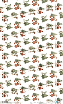 Carta di Riso Santa & Friends I PapersForYou 54x33cm