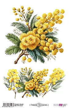 Mimose a trasferimento termico V PapersForYou 20x30cm