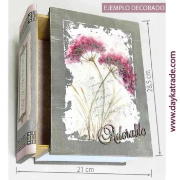 Kit caja libro + tela prediseñada Eres una Obra de Arte Dayka