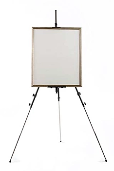Black metallic campaign easel