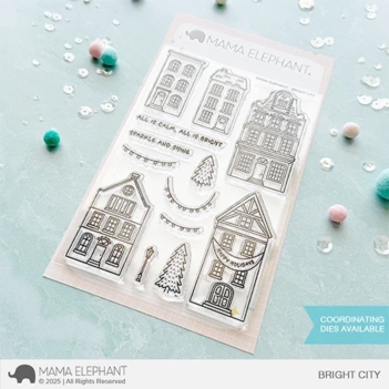 Set Timbri Trasparenti Bright City Mama Elephant