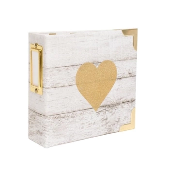 SUPER OFFERTA **40%** Album Glitter Heart Project Life Heidi Swapp 10x10cm