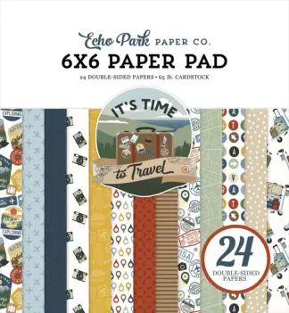 Echo Park It's Time To Travel Set van scrapbooking 15x15cm