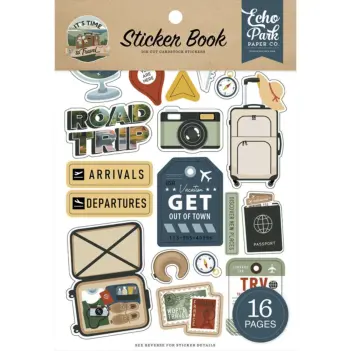 Echo Park It's Time To Travel Stickerbuch