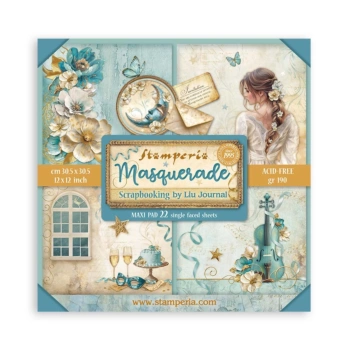 Maxi Kit de scrapbooking Masquerade Stamperia 30x30cm