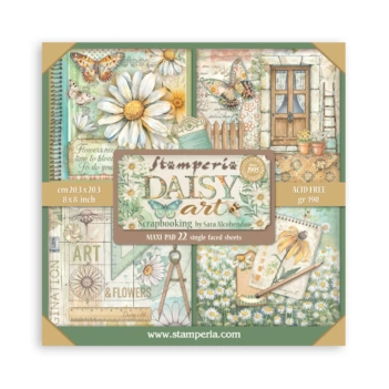 Stamperia Daisy Art Maxi Scrapbooking Set 20x20cm