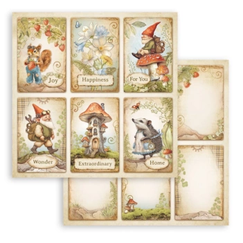 Paper 6 Cards Romantic Hidden Grove Stamperia 30x30cm