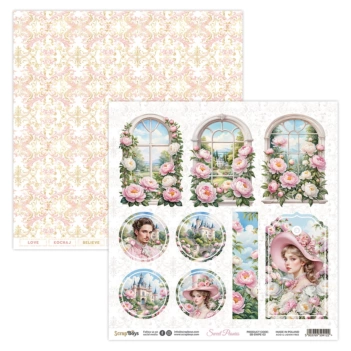 Papel 03 Sweet Peonies Scrap Boys 30x30cm