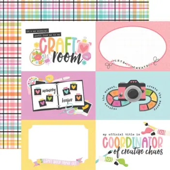 Papel 6"x4" Cartões para anotações Craft Room Echo Park 30x30 cm