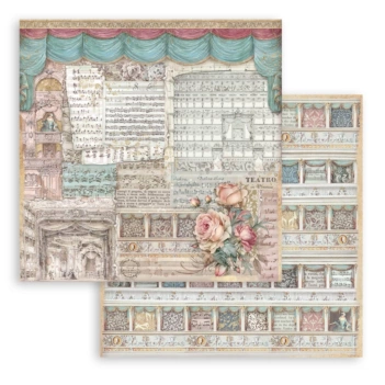 Papel Teatro Venice City Of Art Stamperia 30x30cm