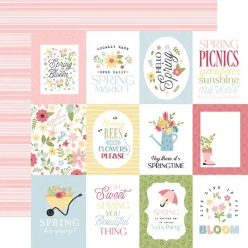 Carta 3"x4" Journaling Cards In Full Bloom Echo Park 30x30cm