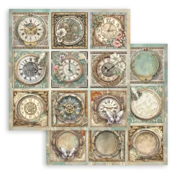 Stamperia Gardens of Time Papier 9 Kaarten  30x30cm