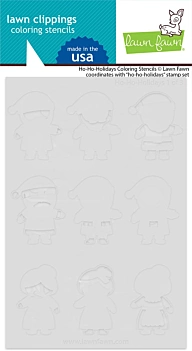 Stampo per Stencil Ho-Ho-Holidays Lawn Fawn