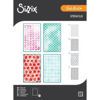 Stencil template Buildables Backgrounds 1 Sizzix