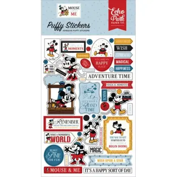 Autocolantes volumosos «Mouse and Me» da Echo Park