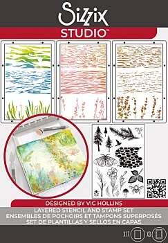 Stemple + Szablony Nature Sizzix