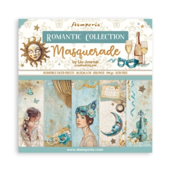 Set de scrapbooking Masquerade Stamperia 20x20cm