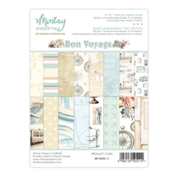 Set de scrapbooking Bon Voyage Mintay 15x20cm