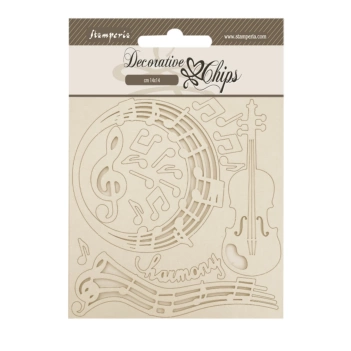 Elementy Die-cuts Chipboard Music Stamperia