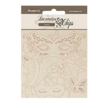 Die-cuts de chipboard Máscaras Masquerade Stamperia