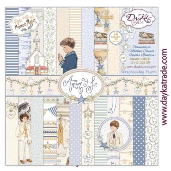 Zestaw do Scrapbookingu Amor y Fe Chłopcy Dayka 30x30cm