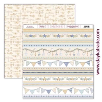 Paper SCP-696 Dayka Love and Faith 30x30cm Borders and Bunting 30x30cm
