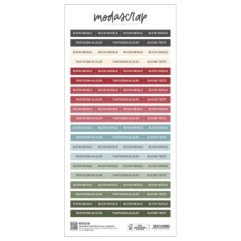 ModaScrap Traditional Christmas Ausschnitten Sentiment Strips 