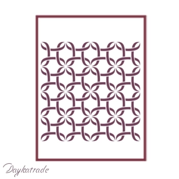 SUPER OFERTA **40%** Plantilla de Stencil T3121 Fondo Cuadros 21x30cm Dayka