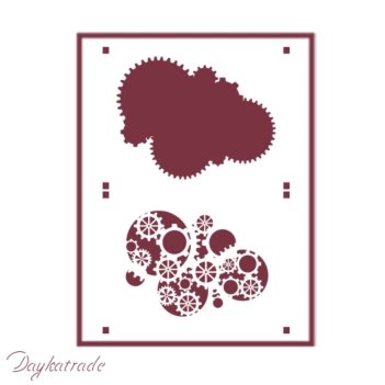SUPER AANBIEDING **40%** Stencil T-3104 Tandwielen 21x30cm Dayka