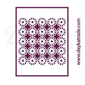SUPER OFERTA **40%** Plantilla de Stencil T-3259 Fondo Flores 21x30cm Dayka