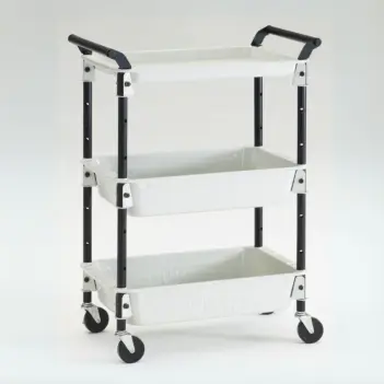 Chariot à outils 3 hauteurs blanc TWR Toyo Steel