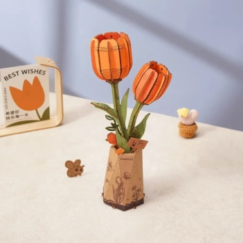 Modèle Tulipe orange Robotime