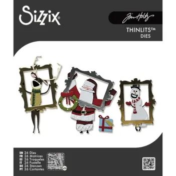 Snijmallen 'Vault Papercut Christmas' van Tim Holtz voor Sizzix