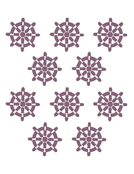 SUPER OFERTA **40%** Plantilla de Stencil A5 V-165 Timones 15x21cm Dayka