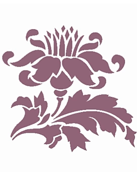 SUPER OFERTA **40%** Plantilla de Stencil A5 V-177 Flor 15x21cm Dayka