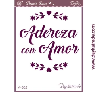 SUPER AANBIEDING **40%** A5 sjabloon V-362 Dress with Love 15x21cm Dayka