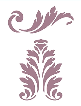 SUPER OFERTA **40%** Plantilla de Stencil A5 V-127 Volutas 15x21cm Dayka