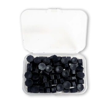 Sealing wax beads Black Matt Wax and Seals Stamperia