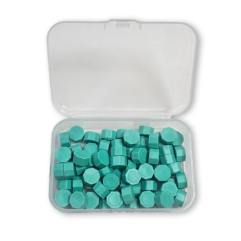 Turquoise sealing wax beads Wax and Seals Stamperia