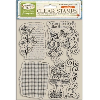 Clear Gnome Romantic Hidden Grove Stamp Set Romantic Hidden Grove Stamperia