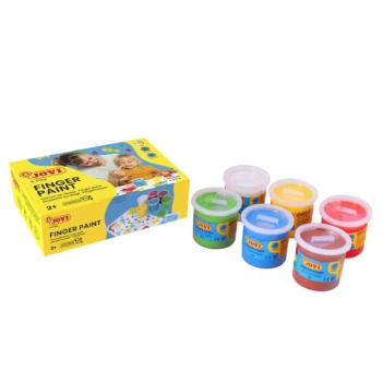 Caja pintura de dedos Jovi 125ml 6 piezas