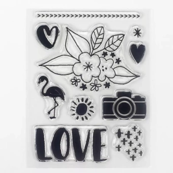 Love Transparent Stamps by Amy Tangerine
