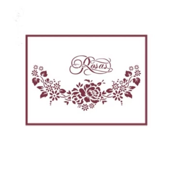 Plantilla de Stencil T-3109 Rosas 21x30cm Dayka