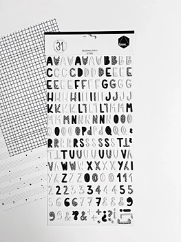 Dunaon 31 Puffy Alphabet 