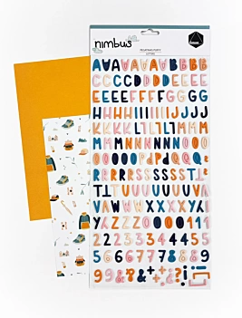 Dunaon Nimbus Puffy Stickers ABC
